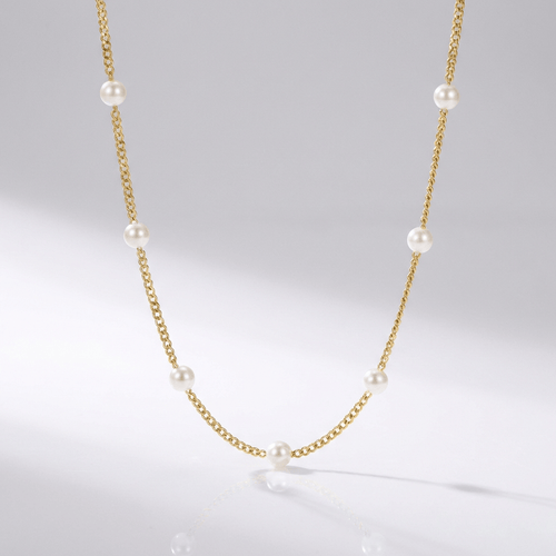 ZIRCONIA BEADED NECKLACE