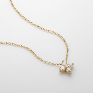 FLOWER ZIRCONIA PENDANT NECKLACE VIP