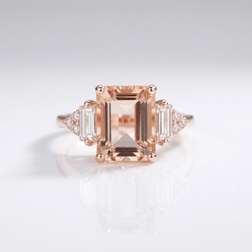 SILVER DIAMOND TRIO RING