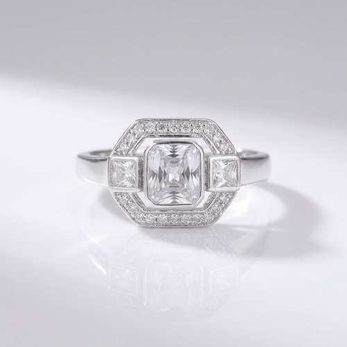 DIAMOND SQUARE VINTAGE RING