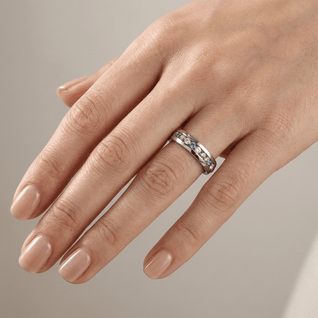 COLORFUL CRYSTAL ETERNITY BAND RING VIP