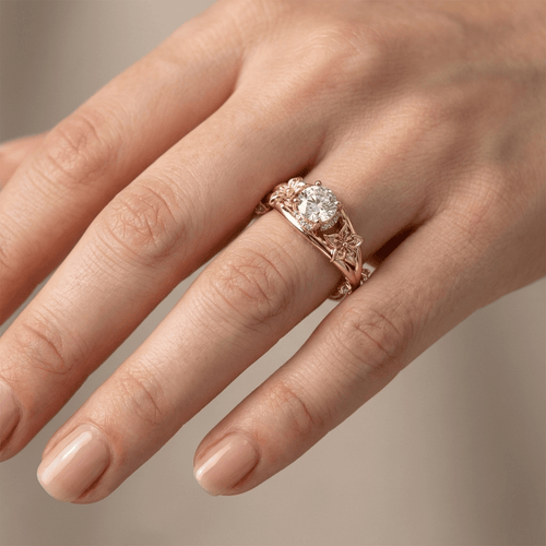 GOLD ZIRCONIA BLOOMING GRACE RING
