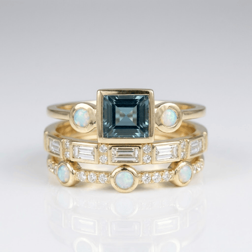 MULTI BAND ZIRCONIA RING