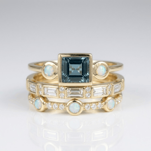 MULTI BAND ZIRCONIA RING