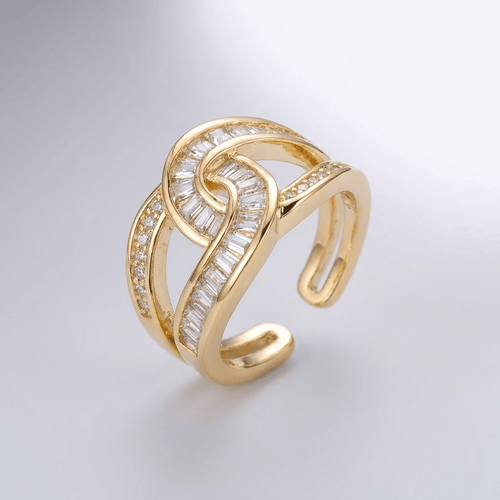 INTERLOCKED ZIRCONIA RING - ADJUSTABLE