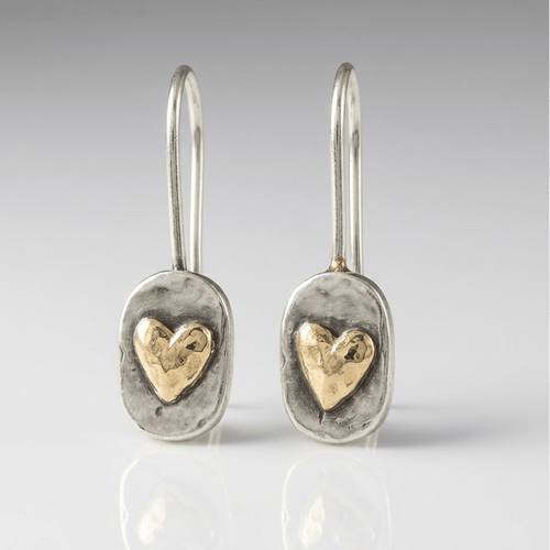 RELIC SILVER HEART EARRINGS