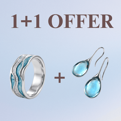 OCEAN WAVES BAND RING
