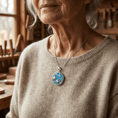 SILVER OCEAN SPIRIT NECKLACE